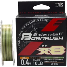 Шнур YGK Bornrush X8 200m # 0.4 / 0.104mm 10lb / 4.5kg (5545.03.52): Тип Шнур