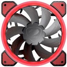 Кулер Cougar Vortex FR 120 Red: Рівень шуму, dB 24.3