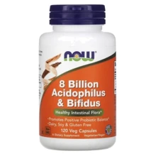 NOW Foods Acidophilus & Bifidus 8 billion 120 veg caps (Пробиотики): Форма выпуска Капсулы