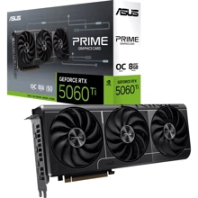 Видеокарта ASUS PRIME GeForce RTX 5060 Ti 8 ГБ GDDR7 (PRIME-RTX5060TI-O8G) UA: Объем памяти, Гб 8