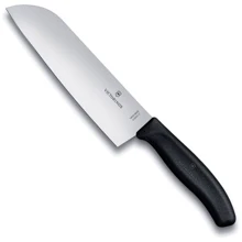 Нож сантоку Victorinox SwissClassic Santoku 17см черный в блистере (6.8503.17B): Лезвие Нержавеющая сталь