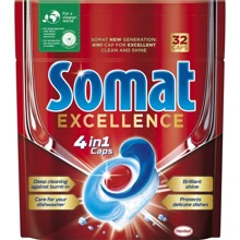 Таблетки Somat Excellence для посудомоечной машины 32 шт: Тип средства Таблетки