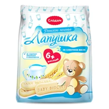 Слодыч Детское Лапушка, 180 г (4810064020021): Тип Печенье