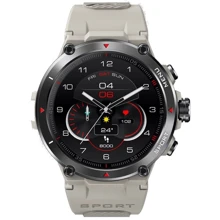Смарт-часы Zeblaze Stratos 2 Desert Grey: Дисплей 1.3" AMOLED (320х360) / 326 ppi