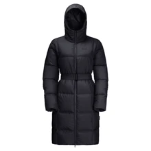 Пуховик Jack Wolfskin Frozen Lake Coat W 1206131-6000 44 черный зимний с капюшоном длинный: Сезон Зима
