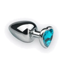 Анальная пробка, Silver Heart Topaz, L: Для кого Унисекс