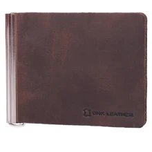 Мужской зажим для денег DNK Leather коричневый (DNK-Spring-clamp-plus-F): Пол Мужской