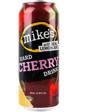 Пиво Mike's пастеризованное Hard Drink Cherry 4.4% 0.5 л (4820034926840): Объем, л 0.5
