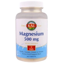 KAL Magnesium 500 mg Магній 60 таблеток: Тип магній