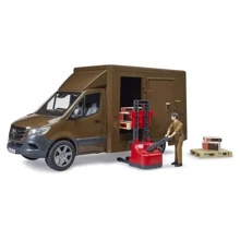 Ігровий набір Bruder Автомобіль MB Sprinter кур'єр UPS з фігуркою та аксесуарами (02678): Виробник Bruder