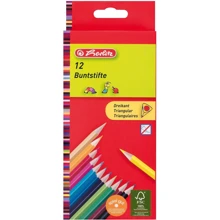 Олівці кольорові Herlitz Triangular 12 кольорів тригранні: Тип кольорові