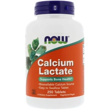 Now Foods Calcium Lactate Кальций Лактат 250 таблеток: Тип Кальций