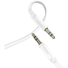 Кабель Hoco Audio Cable AUX 3.5mm Jack UPA16 2m White: Тип Mini-jack 3.5mm - Mini-jack 3.5mm