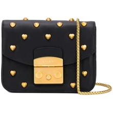 Женская сумка кросс боди Furla Metropolis Amoris Mini черная (1000640): Пол Женский