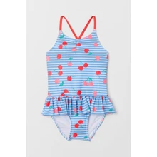 Купальник H&M 7205399 98-104 см голубой: Пол Девочка
