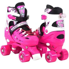 Раздвижные ролики квады Scale Sports. Pink (размер 34-38): Цвет розовый