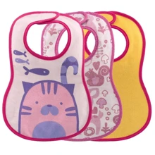 Набор слюнявчиков Chicco Weaning Bib для девочки 3 шт (16301.10): Производитель Chicco