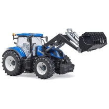 BRUDER Машинка іграшкова - трактор New Holland з навантажувачем 1:16 Bruder (03121): Виробник Bruder