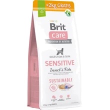 Сухой корм Brit Care Sustainable Sensitive для собак с чувствительным пищеварением рыба и насекомые 12+2 кг (8595602565757): Тип Сухой корм