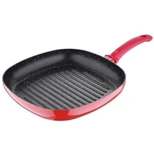 Bergner Bellini гриль 28x28см (BG-7750-RD): Тип сковороды сковорода-гриль
