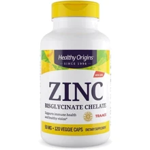 Healthy Origins Zinc Bisglycinate Chelate, 50 mg, 120 Veggie Capsules (HOG-39550): Тип Цинк