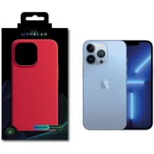 Чехол для iPhone Monblan Silicone Case with Animation & MagSafe Red for iPhone 13 Pro: Цвет красный