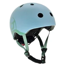 Шлем защитный детский Scoot&Ride серо-синий, с фонариком, 45-51см (XXS/XS): Производитель Scoot&Ride