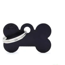 Кісточка для собак My Family Basic Aluminum маленька чорна (8055960254231): Виробник My Family