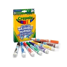 Фломастери CRAYOLA широка лінія (ultra-clean washable) 8 шт (58-8328G): Тип Смываемые