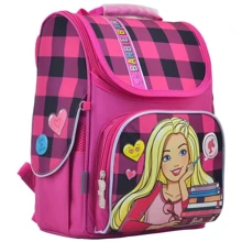 Рюкзак каркасний 1 Вересня H-11 Barbie red (555156): Вікова група від 7 до 14 років