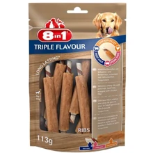 Ласощі для собак 8in1 Triple Flavour реберця 6 шт. 113 г (4048422144700): Виробник 8in1