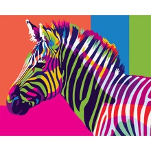 Картина по номерам Brushme Радужная зебра GX26201: Производитель Brushme