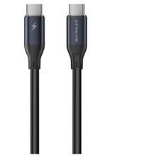 Кабель Proove Cable USB-C to USB-C PowerFull 100W 1m Black: Тип USB-C - USB-C