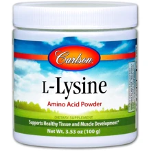 Carlson Labs L-Lysine Amino Acid Powder 3.53 oz (100 g) L-лизин, аминокислота в форме порошка: Тип Лизин
