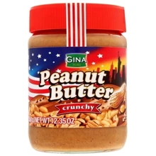 Арахісова паста Gunz Gina Peanut Butter Crunchy 350 г (WT2451): Вага нетто 350 г