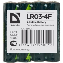 Defender AAA bat Alkaline 4шт (56001): undefined undefined