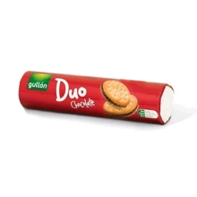 Печиво Gullon Duo Sandwich, біле з шоколадним кремом, 250 г (WT3564): Вага нетто 250 г