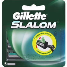 Gillette Slalom Сменные кассеты с увлажняющей лентой 5 шт.: Вид Сменные кассеты