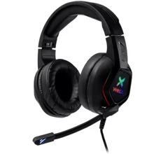 Навушники Vinga HSCU-160 Gaming LED Black: Тип конструкції накладные