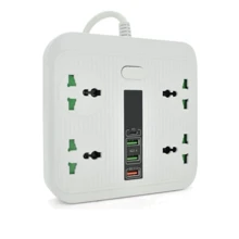 Сетевой фильтр Voltronic TВ-Т18 4 розетки 2xUSB+PD White (OS-Т18-White): Количество розеток, шт 4