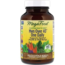 MegaFood Men Over 40 One Daily Iron Free Formula 60 Tabs Мультівітаміни для чоловіків: Тип мультивітаміни