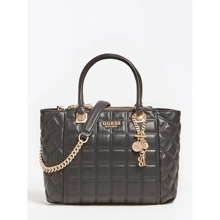 Жіноча сумка тоут Guess Kamina Status Satchel чорна (HWVS8111060-BLA): Стать жіночий