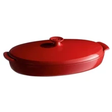 Форма для запекания рыбы Emile Henry Papillote 42х25 см красная (348443): Крышка Есть