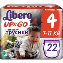Libero Up & Go 4 (7-11кг) (22) HERO: Тип Підгузки-трусики