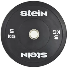 Блин для штанги и гантели Stein 5 кг бамперный (IR5200-5): Тип Литые (цельные)