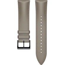 Ремешок Mobvoi 24mm Leather Watch Band Sandstone Gray for TicWatch Pro 5: Цвет серый