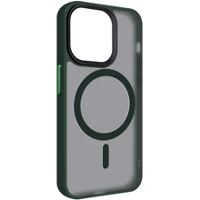 Чехол для iPhone ArmorStandart Uniq Case Magsafe Dark Green for iPhone 13 Pro (ARM75327): Цвет зеленый