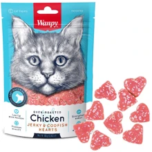 Лакомство для котов Wanpy Chicken Jerky & Codfish Hearts курица с треской 80 г: Вид Стики