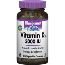 Bluebonnet Nutrition Vitamin D3, 5000 IU, 120 Vegetable Capsules (BLB0369): Тип вітамін D