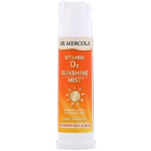 Dr. Mercola Vitamin D3 Sunshine Mist 0.85 fl oz (25 ml) Natural Orange Flavor Вітамін Д3: Тип вітамін D